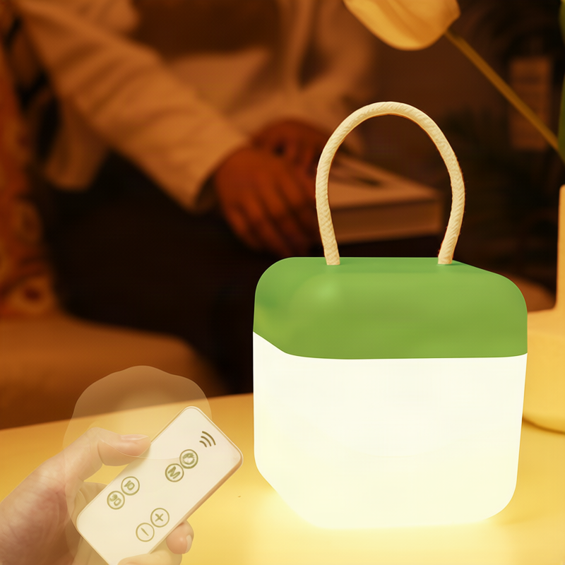 Tragbare LED-Laterne mit Silikon, 10,5 cm