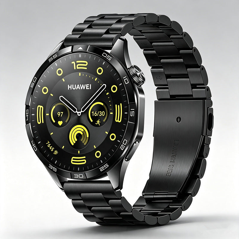 Schwarzes Luxusarmband für Ultradünn Smartwatch