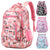 Rucksack, 36–55 L, Streifenmuster, bis 16 Zoll