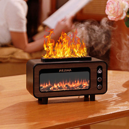 Flammen-Aroma-Diffuser mit Ultraschall und LED