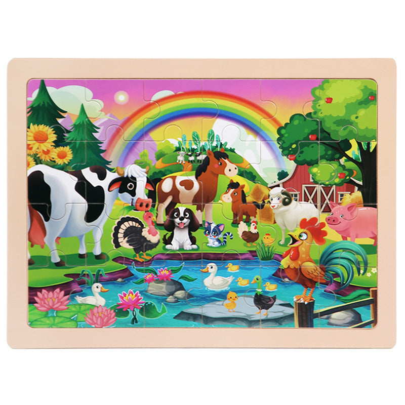 Holzpuzzle 24 Teile für Kinder
