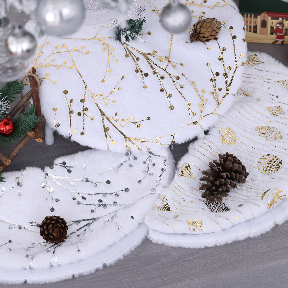 Weihnachtsbaum-Rockschürze aus Plüsch