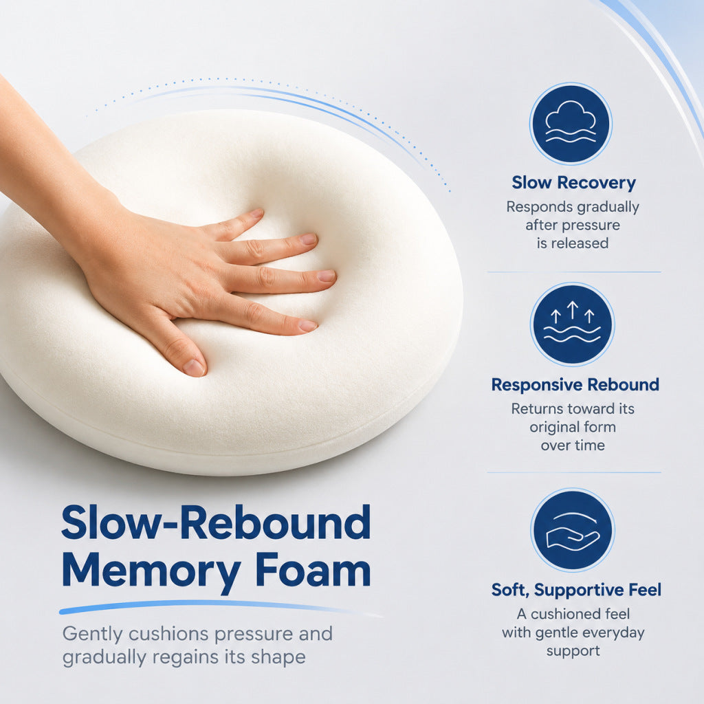 Nackenkissen aus Memory-Foam für Reisen