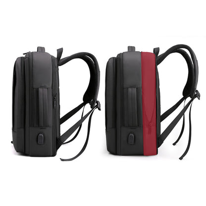 Erweiterbare Business-Rucksack mit USB-Ladung, 20-35 L