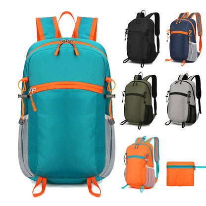 Faltbarer Wanderrucksack 20 L – ultraleicht, wasserfest, aus Polyester, mit Fach für Tablet bis 10 Zoll