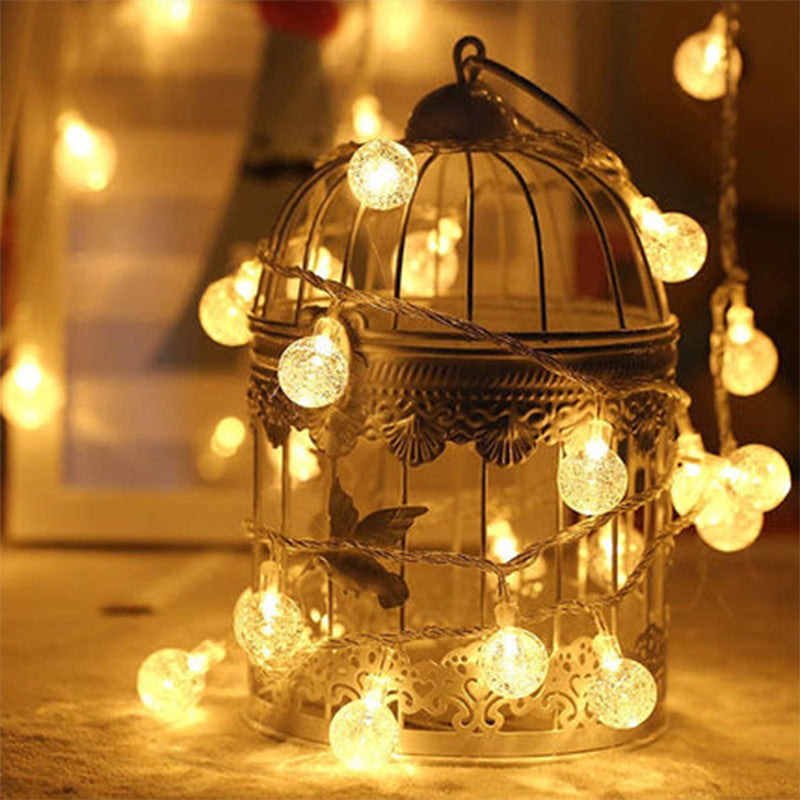 Solar-Lichterkette mit Sternen und Kugeln, 3,5 m