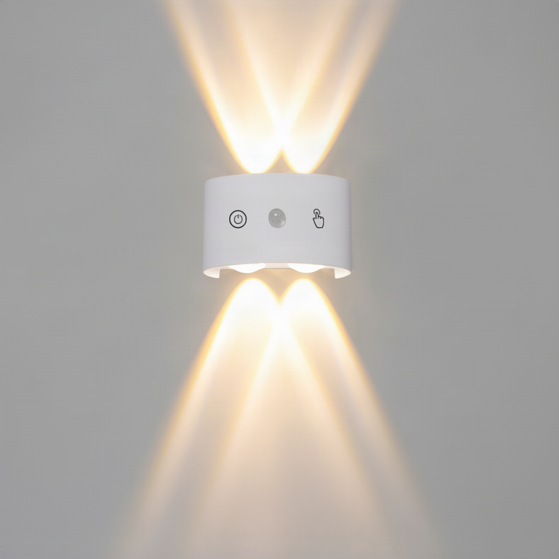 LED-Wandleuchte, Aluminium, wasserfest