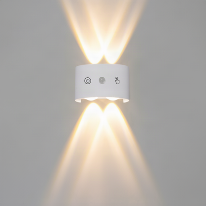 LED-Wandleuchte, Aluminium, wasserfest