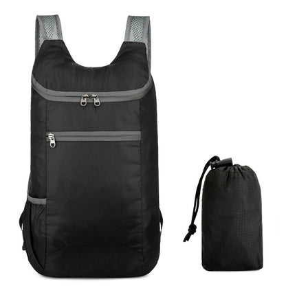 Faltbarer Rucksack ultraleicht – 20 L, Nylon, für Wandern, Reisen & Sport