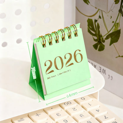 Tischkalender 2026 mit Rosen und Schmetterlingen
