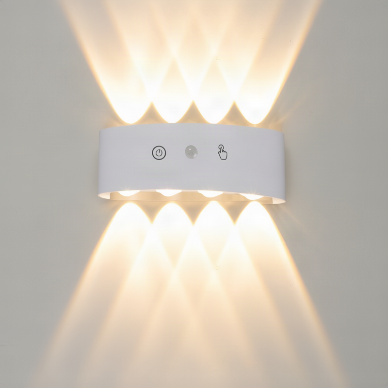 LED-Wandleuchte, Aluminium, wasserfest