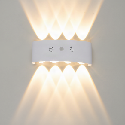 LED-Wandleuchte, Aluminium, wasserfest