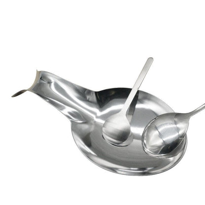 Edelstahl-Löffelablage, modern