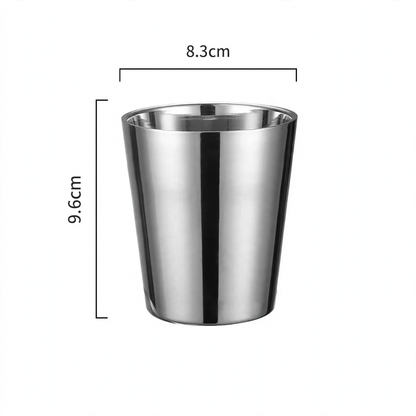 Doppelwandiger Edelstahlbecher, 175–260 ml