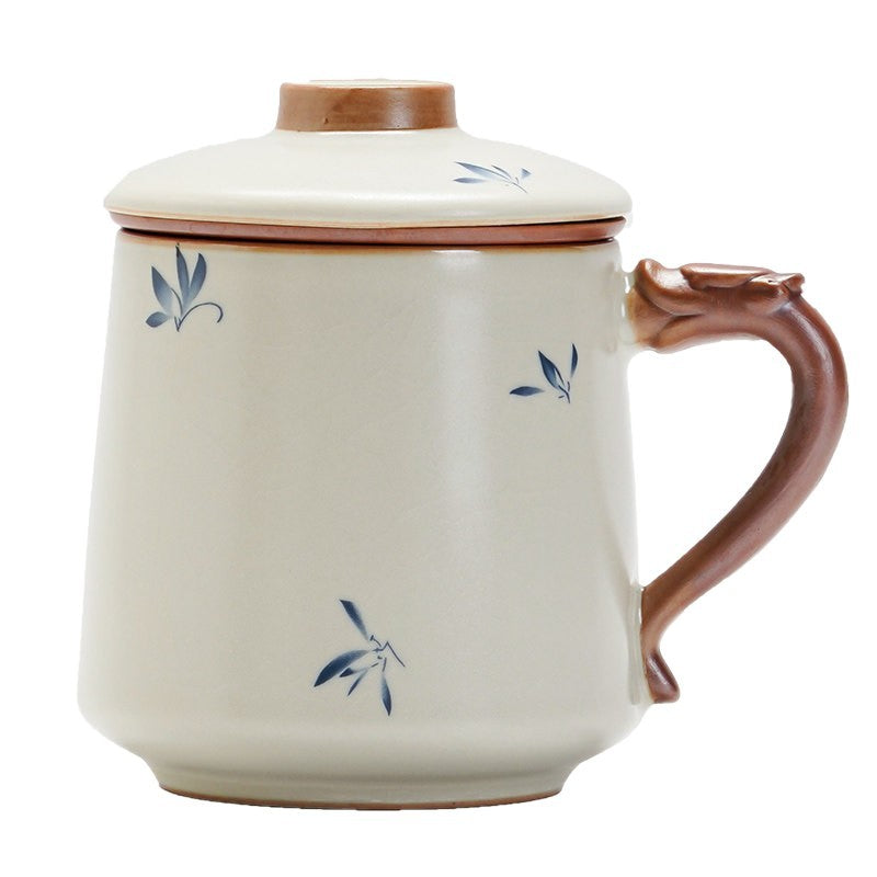 Keramiktasse mit Teesieb, 250 ml