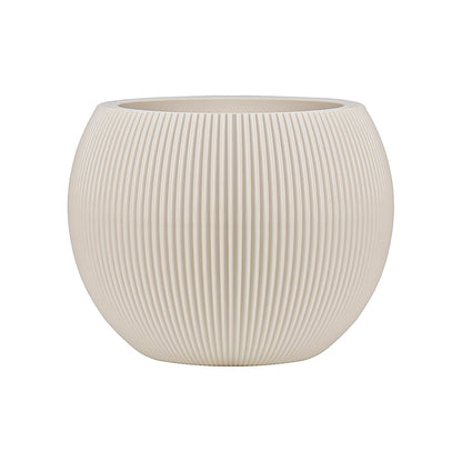 Keramikblumenvase, Landhausstil, Webstruktur