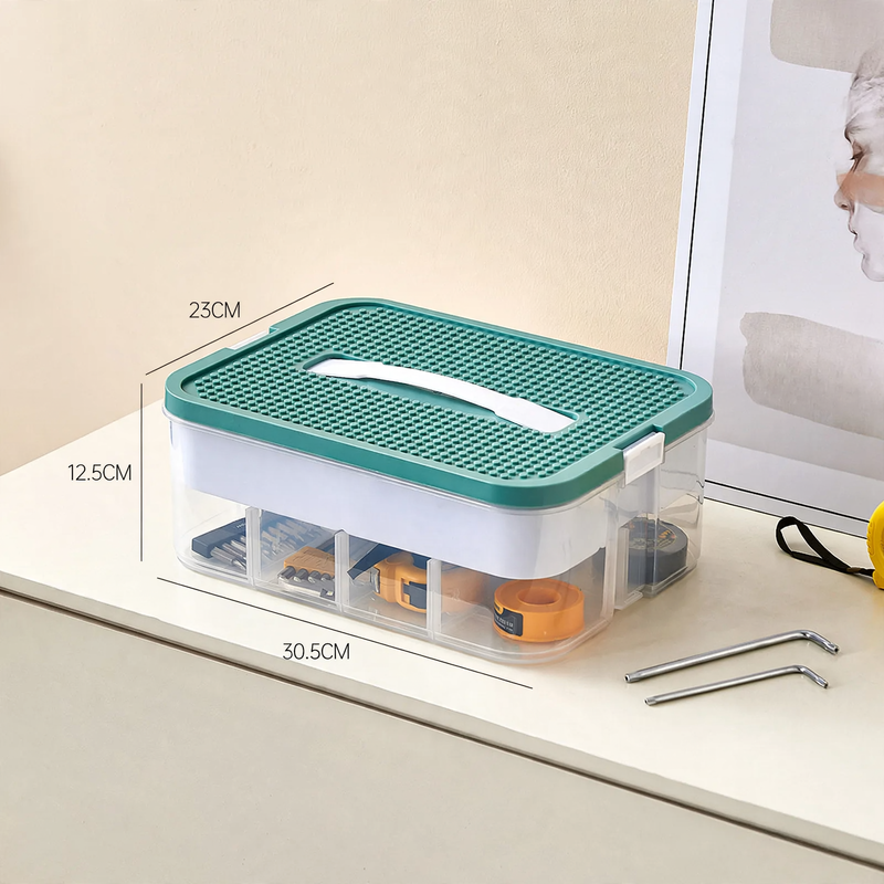 Organizer-Box mit Fächern, Edelstahl, Modell yz-3271-2