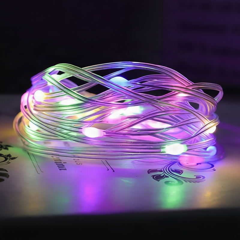 LED-Lichterkette, 10 m, 100 Lichter, USB/Batterie