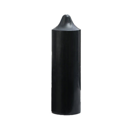 Schwarze Duftkerze, Zylinder mit Spitze, 5×5 bis 5×20 cm