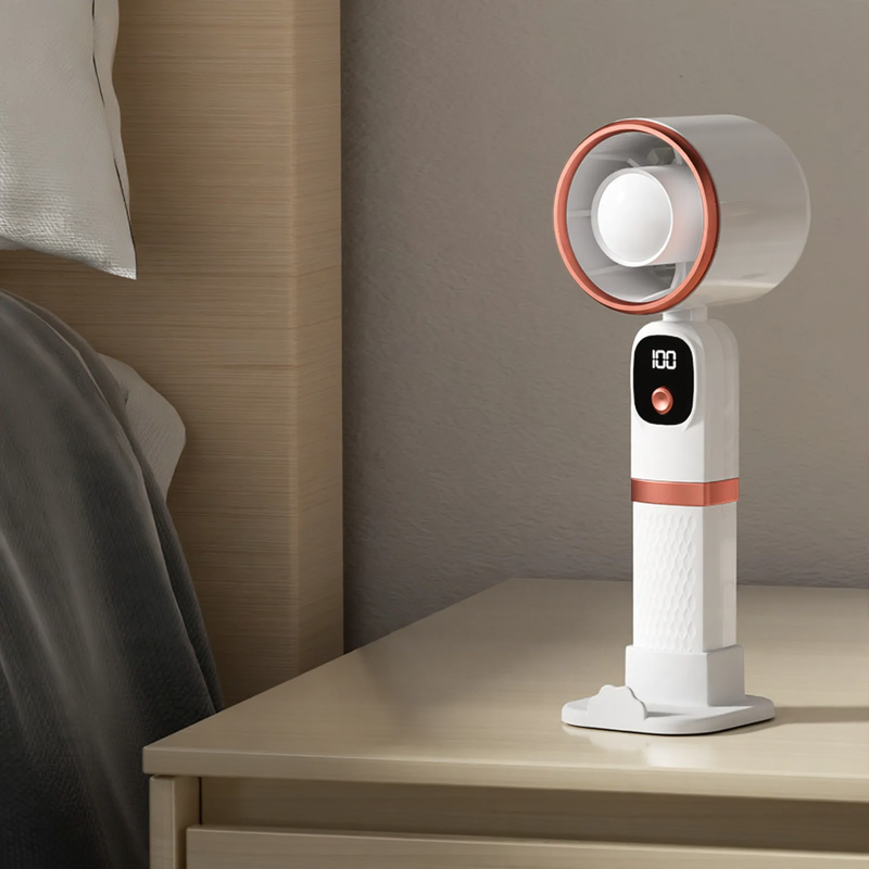 Tragbarer Handventilator mit integrierter Powerbank