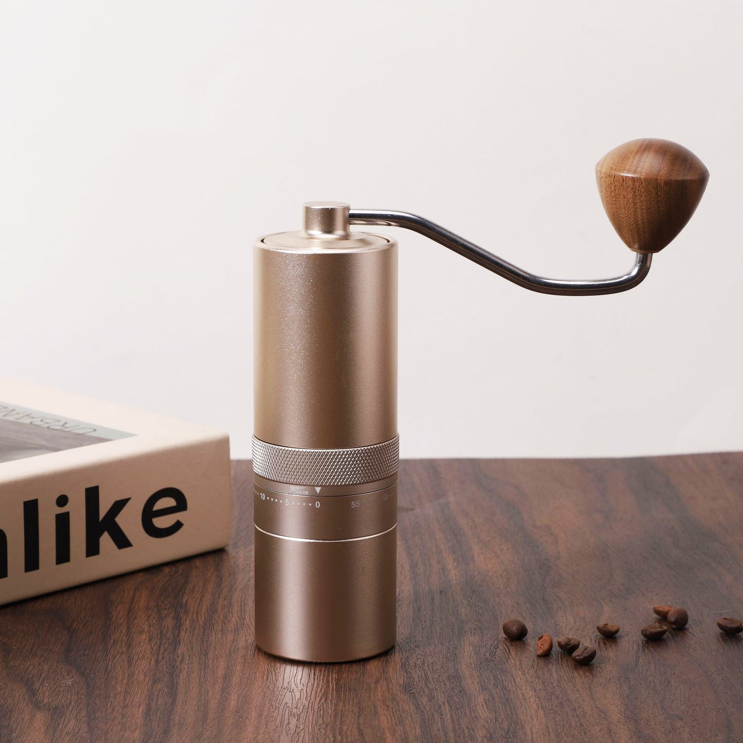 Handkaffeemühle mit Stahlkern, Luxus-Design