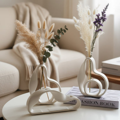 Geometrische Keramik-Vase, nordisches Design