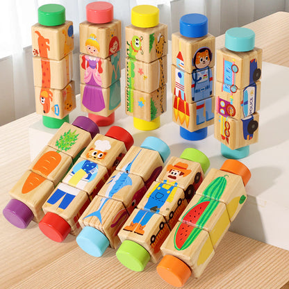 Holzpuzzle für Babys, 0–3 Jahre