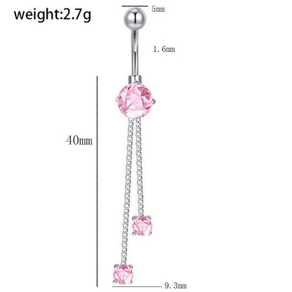 Titan-Piercingstab, flache Basis, Innengewinde