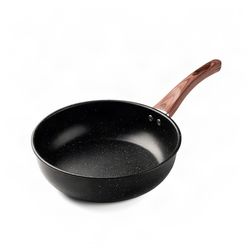 Gusseiserne Bratpfanne, flacher Boden