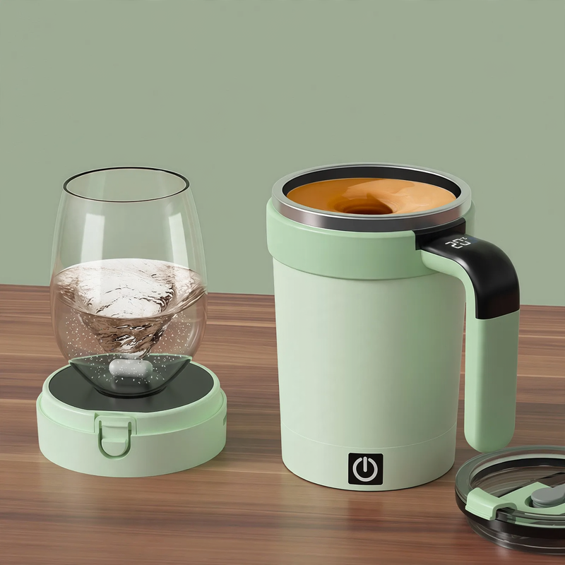Elektrische Rührtasse mit Temperaturanzeige, 380 ml