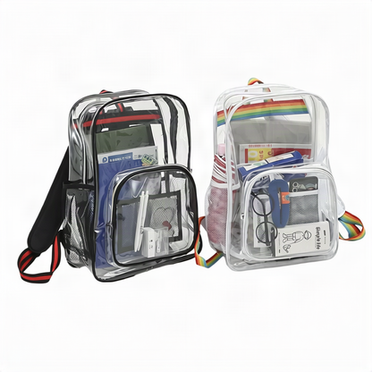 Transparenter Rucksack, PVC, wasserdicht