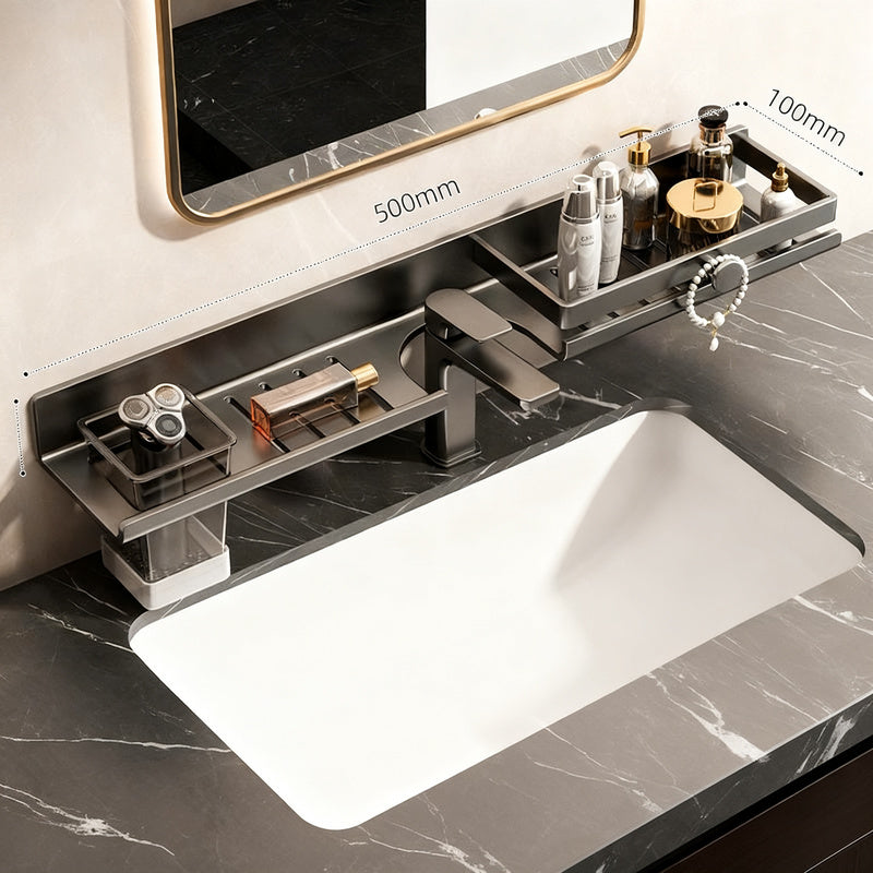 Wandregal für Waschbecken aus Aluminium
