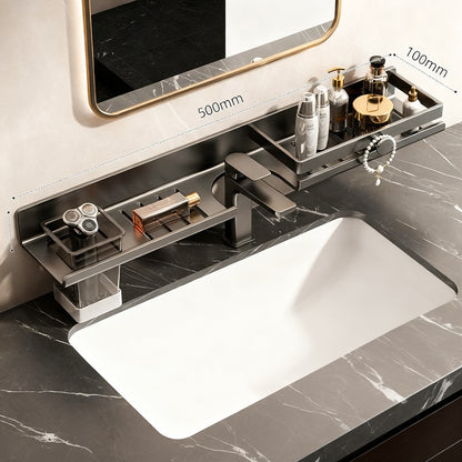 Wandregal für Waschbecken aus Aluminium