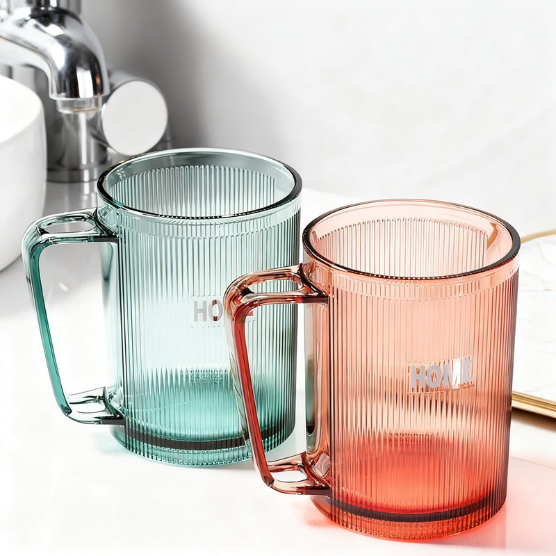 Zahnputzbecher mit Griff, Kunststoff, 51–100 ml