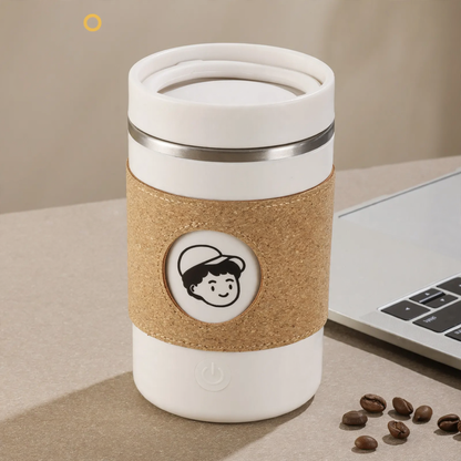 Elektrische Rührtasse aus Edelstahl, 350 ml