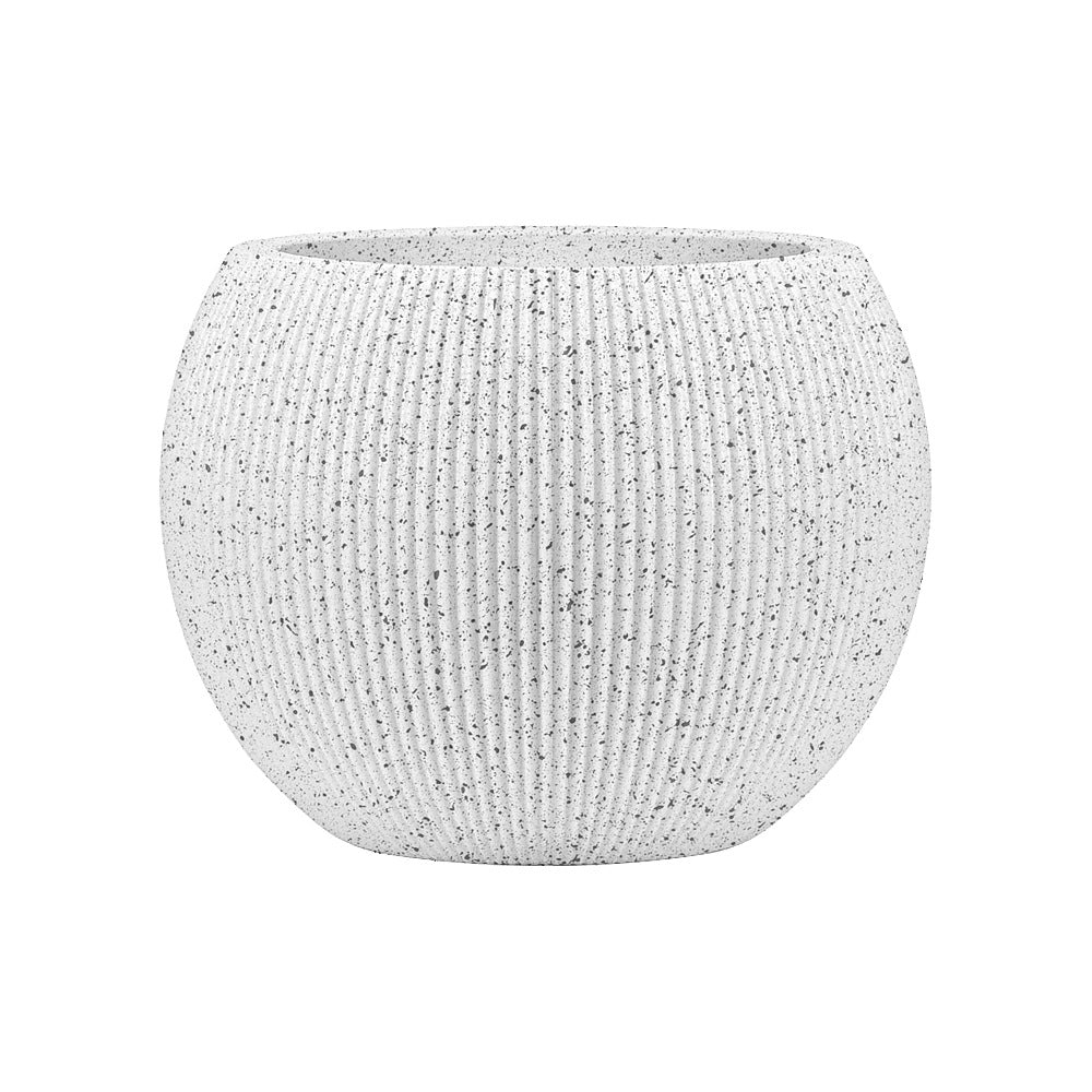 Keramikblumenvase, Landhausstil, Webstruktur