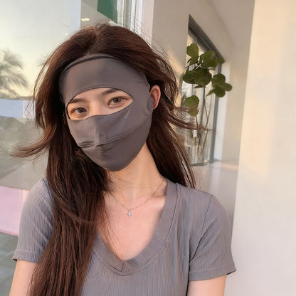 Gesichtsmaske mit UV-Schutz und Windschutz