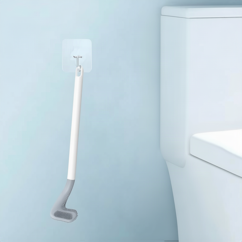 Silikon-Toilettenbürste mit langem Griff