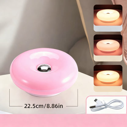 Donut-Tischleuchte mit Akku, drei Farbtemperaturen