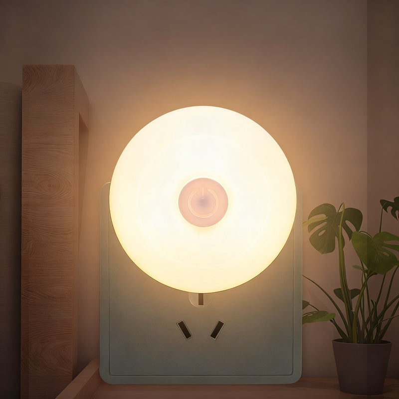 LED-Nachtleuchte mit Knopfschalter