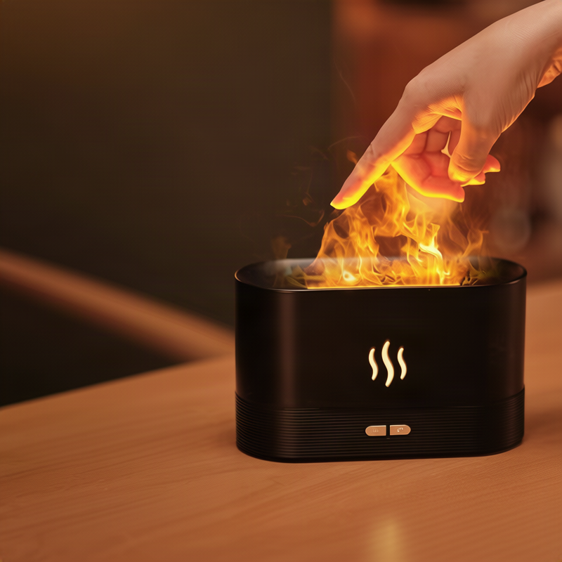 Ultraschall-Aroma-Diffuser mit Flammeneffekt