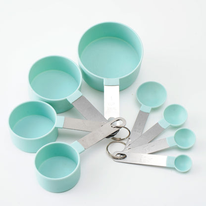 Edelstahl-Messlöffel und Messbecher-Set, 6-teilig