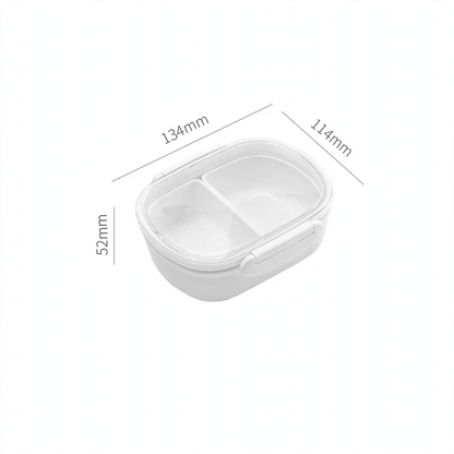 Bento-Box, Lebensmittelqualität, mit Fächern, mikrowellengeeignet
