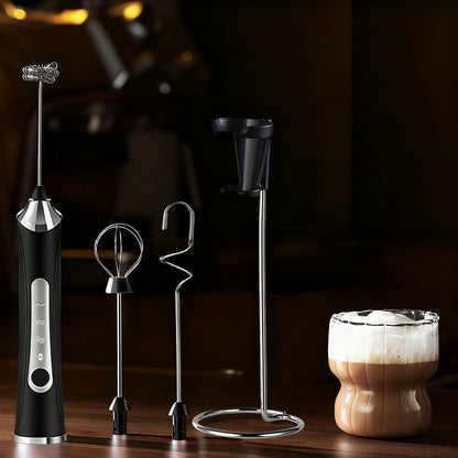 Elektrischer Milchaufschäumer, USB-C, mehrere Funktionen