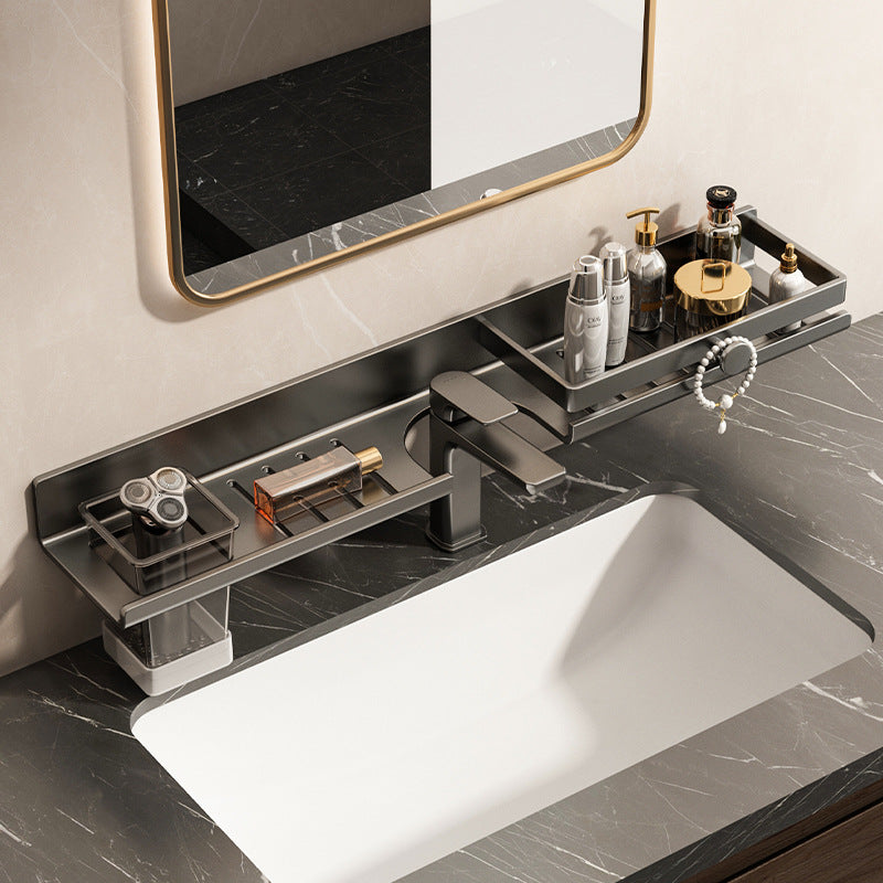 Wandregal für Waschbecken aus Aluminium