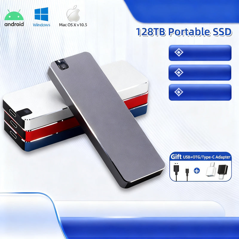 Tragbare SSD, Metall, USB 3.1