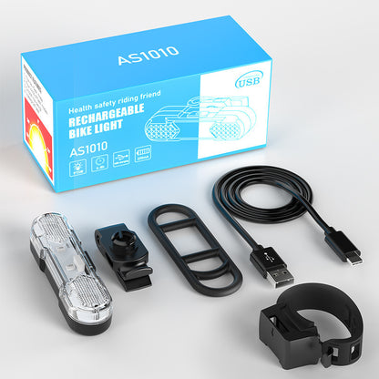Fahrrad-Rücklicht USB-aufladbar, 360° drehbar