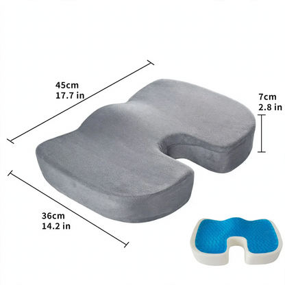 Gel-Sitzkissen mit Memory-Foam, 45×36×7 cm