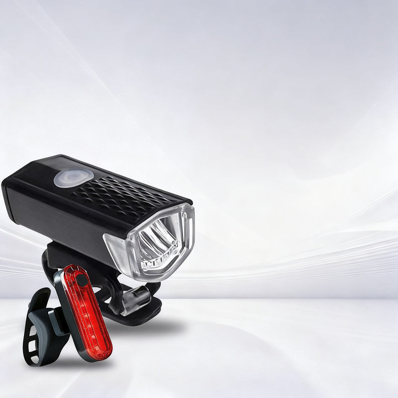 Fahrradlicht-Set, USB-aufladbar, wasserdicht