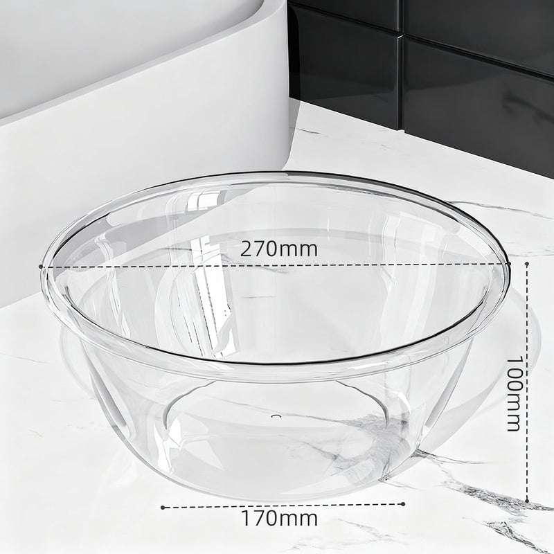 Kunststoff-Waschbecken, transparent, robust